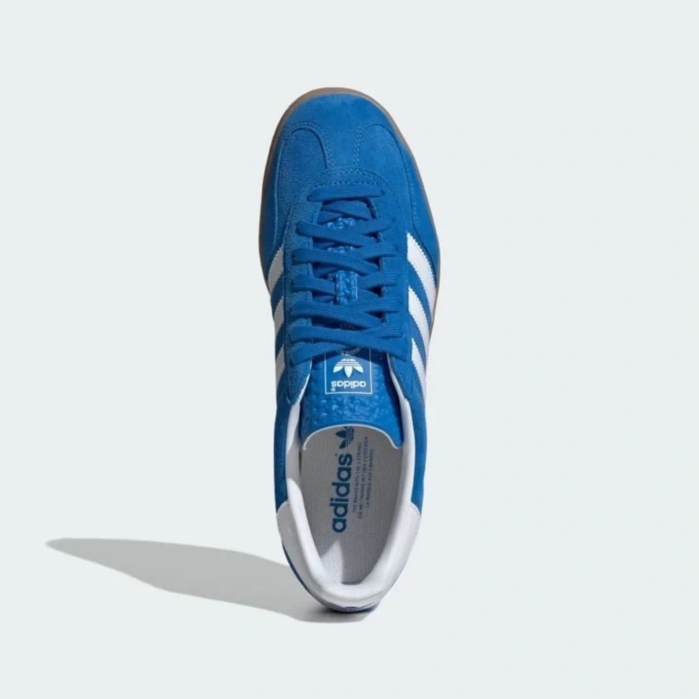 Adidas Gazelle Indoor Blue with White Accents Size 10